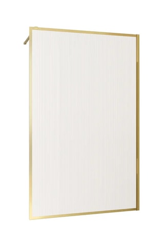 Mampara de ducha Edge - Dorado - 200 x 120 cm