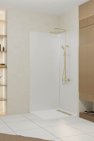 Conjunto de paneles de pared de ducha Wall'It - Blanco