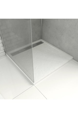 Plato de ducha extraplano - Blanco - 90 x 90 cm