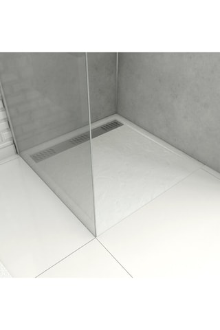 Plato de ducha extraplano - Blanco - 90 x 90 cm