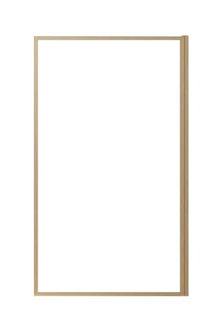 Mampara de bañera Wooden Edge - Imitación madera - 140 x 80 cm