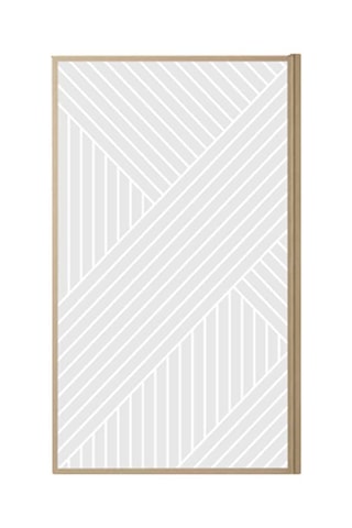 Mampara de bañera Hinata - Imitación madera - 140 x 80 cm