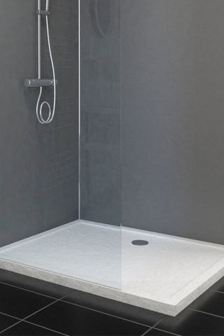 Pack de paneles de pared de ducha con perfiles - Gris