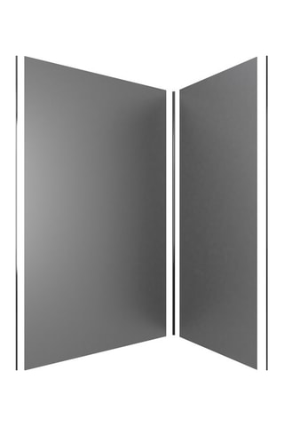 Pack de paneles de pared de ducha con perfiles - Gris