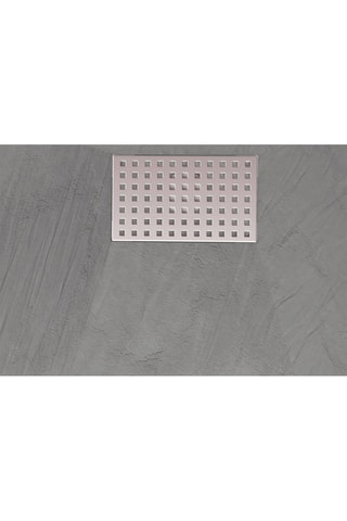 Plato de ducha con rejilla perforada - Gris - 120 x 90 cm