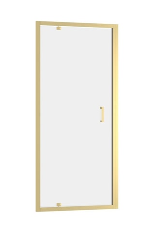 Puerta de ducha corredera - Dorado - 90 x 200 cm