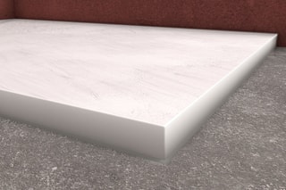 Plato de ducha con rejilla lineal Stone 2 - 90 x 120 x 2,6 cm