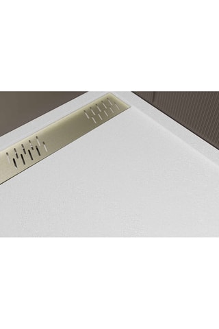 Plato de ducha con rejilla de canaleta Athéna - 90 x 140 x 3 cm