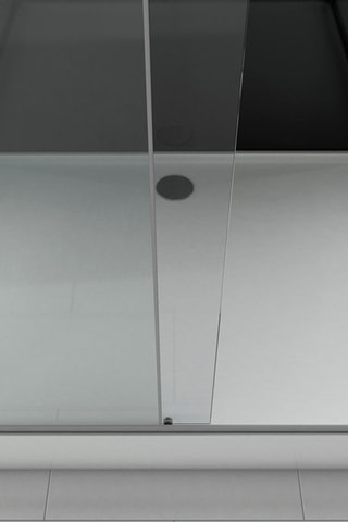 Cabina de ducha rectangular de vidrio templado Trendy - 110 x 80 x 217 cm