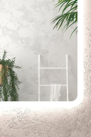 Espejo rectangular de cuarto de baño con iluminación LED - 120 x 70 cm