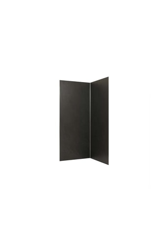 2 packs de 2 paneles de pared piedra pizarra - Negro - 210 x 90 x 90 cm