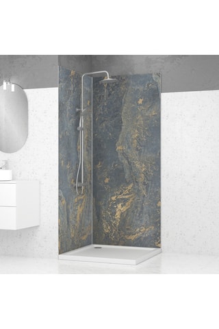 2 paneles de pared de piedra Venus - Azul - 210 x 90 x 90 cm