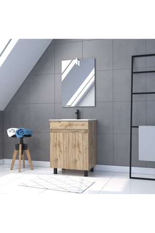 Conjunto de mueble de cuarto de baño - 81 x 60 x 45 cm