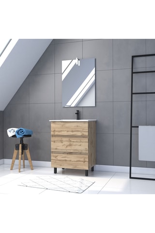 Conjunto de mueble de cuarto de baño - 81 x 60 x 45 cm