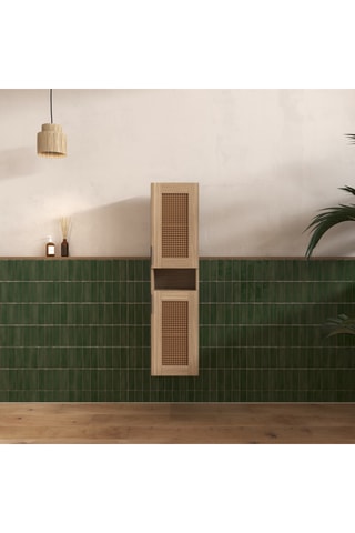 Mueble de cuarto de baño de 2 puertas - 120 x 30 x 30 cm