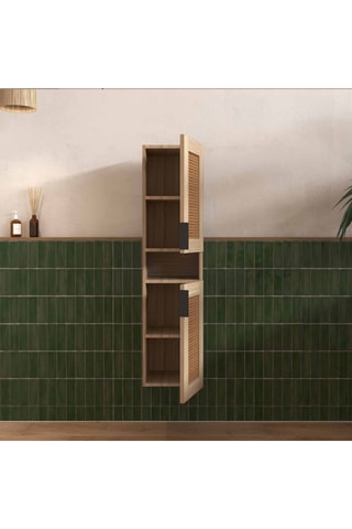 Mueble de cuarto de baño de 2 puertas - 120 x 30 x 30 cm