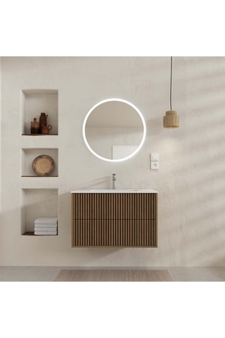 Conjunto de mueble de cuarto de baño - 111,6 x 62 x 47 cm