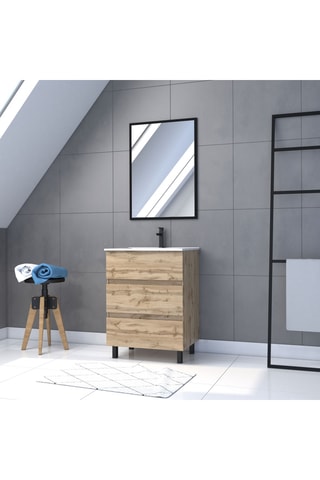 Conjunto de mueble de cuarto de baño - 81 x 60 x 45 cm