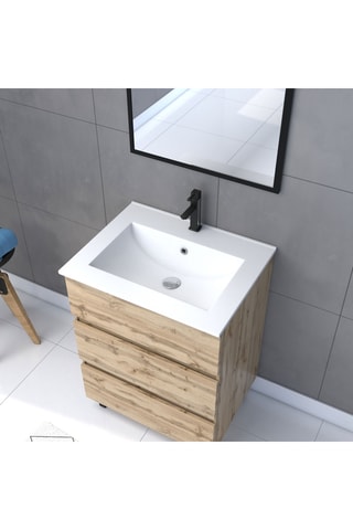Conjunto de mueble de cuarto de baño - 81 x 60 x 45 cm