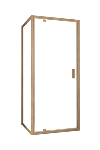 Puerta y mampara de cuarto de baño de 1 puerta - 200 x 90 x 90 cm