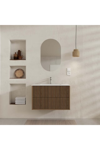 Conjunto de mueble de cuarto de baño - 131,6 x 82 x 47 cm