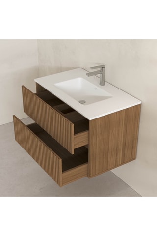 Conjunto de mueble de cuarto de baño - 121,6 x 82 x 47 cm