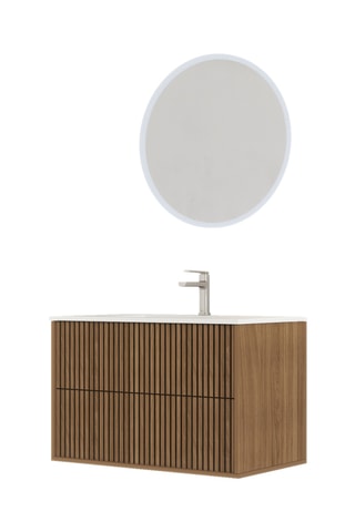 Conjunto de mueble de cuarto de baño - 121,6 x 82 x 47 cm