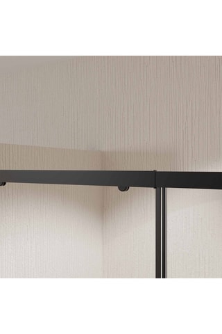 Puerta y mampara de cuarto de baño de 1 puerta - 185 x 140 x 0,5 cm