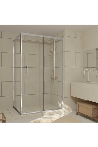 Puerta y mampara de cuarto de baño - 120 x 90 x 200 cm