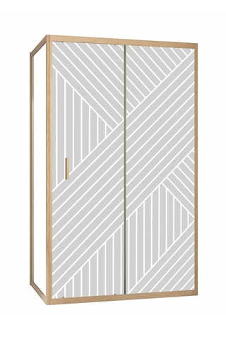 Puerta y mampara de cuarto de baño de 1 puerta - 200 x 120 x 80 cm