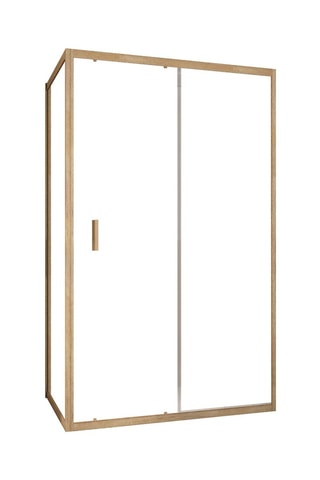 Puerta y mampara de cuarto de baño de 1 puerta - 200 x 120 x 80 cm