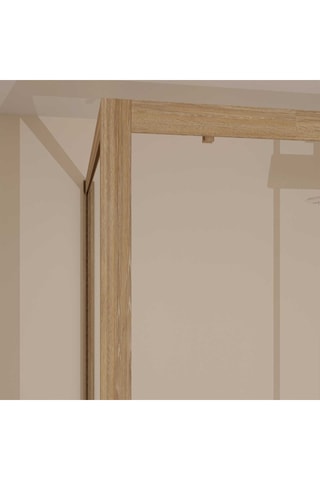 Puerta y mampara de cuarto de baño de 1 puerta - 200 x 120 x 80 cm