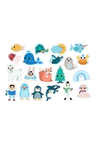 20 magnets en bois Michelle Carlslund - Dès 2 ans