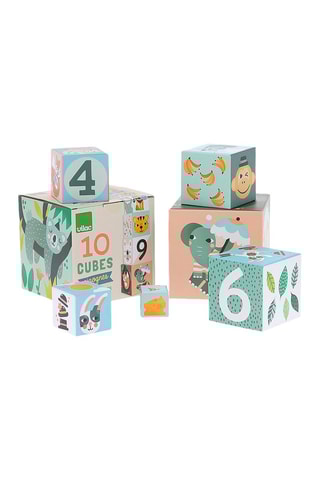 10 cubes à empiler Gigognes Animaux - Dès 2 ans