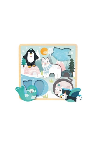 Puzzle encastrement en bois - 5 pièces - Dès 18 mois