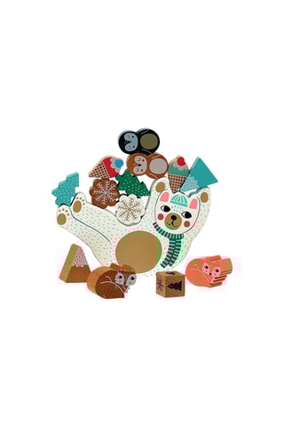 Jeu d'équilibre en bois Eddy Bear - 13 pièces - Dès 4 ans