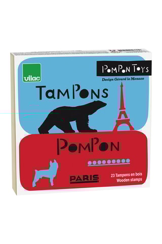 23 tampons encreurs en bois - Dès 3 ans