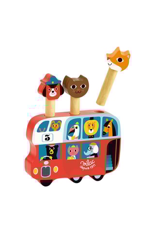 Pop-up autobus en bois - Dès 18 mois