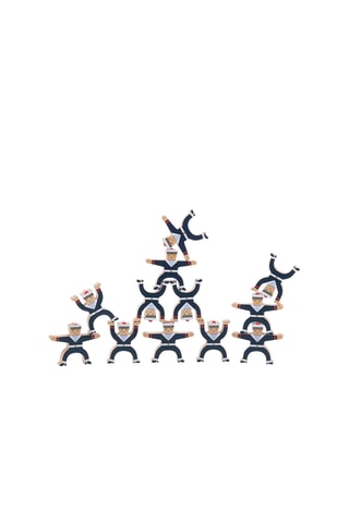 Jeu d'équilibre en bois - 12 pièces - Dès 3 ans