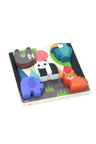 Puzzle sonore en bois - 5 pièces - Dès 18 mois