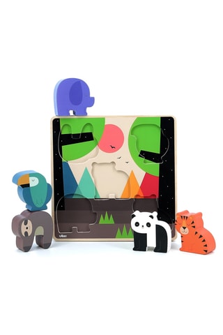 Puzzle sonore en bois - 5 pièces - Dès 18 mois