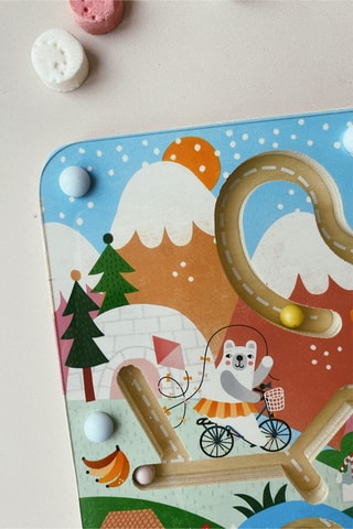 Labyrinthe magnétique en bois - Dès 2 ans