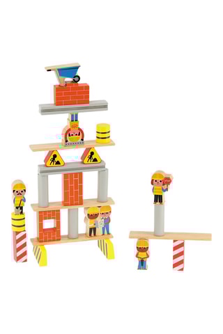 Jeu d'équilibre chantier en bois - Dès 3 ans