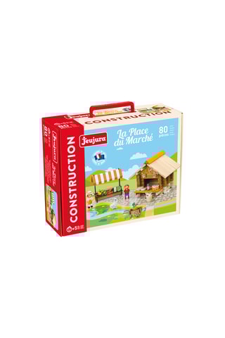 Jeu de construction en bois - 80 pièces - Dès 3 ans