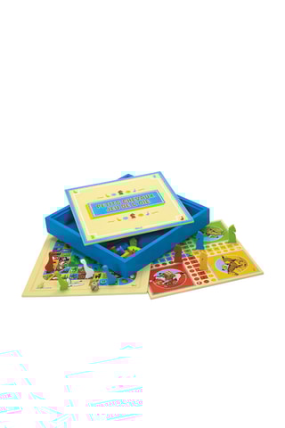 Petits chevaux et jeu de l'oie en bois - Dès 3 ans