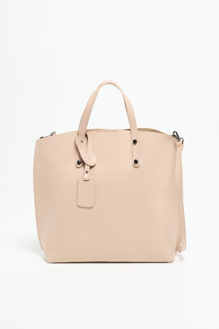 Leren Handtas Livia - Beige