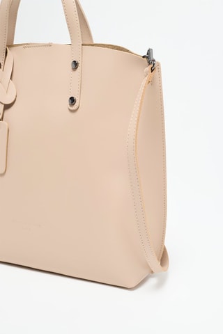 Leren Handtas Livia - Beige