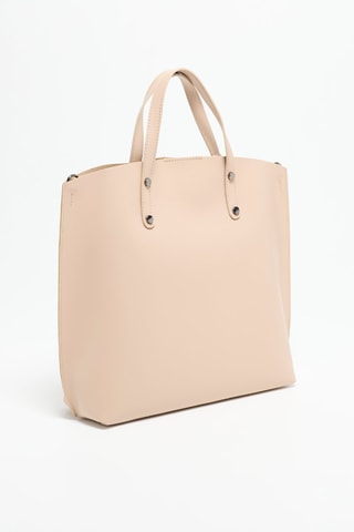 Leren Handtas Livia - Beige