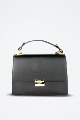Bolso de piel Alysse - Negro
