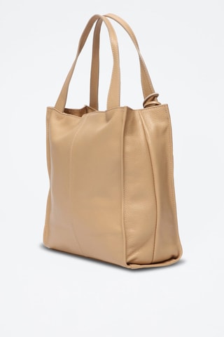 Leren Handtas Agathe - Nude